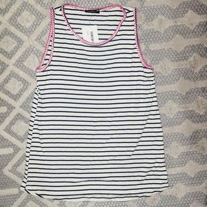 NWT Broch Boutique Staccato stripe tank oversized small